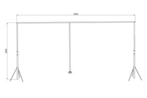 Bild von Stativ für LED Backtruss Curtain 6x3m