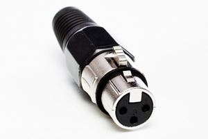 Resim Stecker XLR  3pol female schwarz