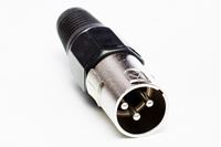 Bild von Stecker XLR  3pol male blau