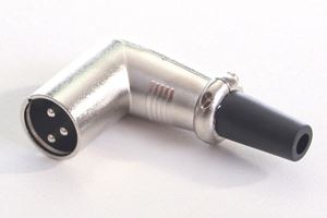 Εικόνα της Stecker XLR 3pol male 90°Winkel silber