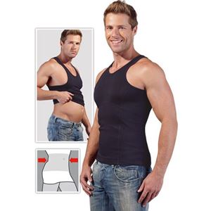 Bild von Herren Bauchwegshirt schwarz