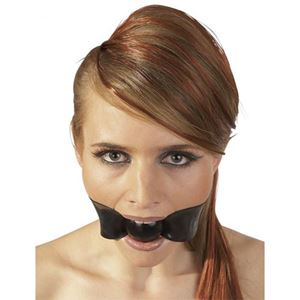 Picture of Latex Mundknebel schwarz