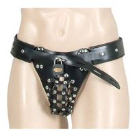 Imagen de Herren-Leder-Keuschheitsgurt