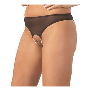 Bild von Perlenslip schwarz