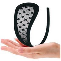 Image de C-string schwarz mit Herzen