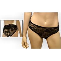 Image de Black Open Crotch Boyshort