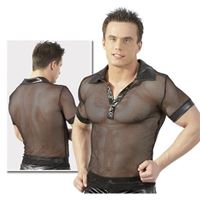 Obrazek Herren Wetlook Shirt schwarz 