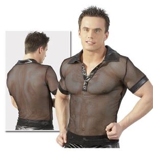 Obrazek Herren Wetlook Shirt schwarz 