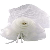 Image de White Hair Accessory with Veil