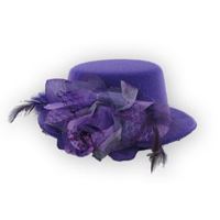 Bild von Purple Mini Hat with Flowers