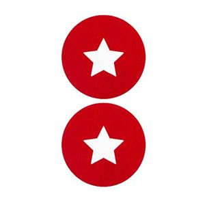 Bild von Nipple Sticker - Weisse Star
