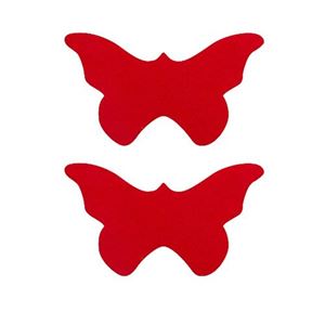 Bild von Nipple Sticker - Rote Butterfly