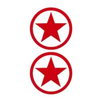 Bild von Nipple Sticker - Rote Stern