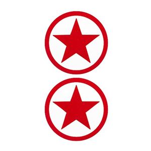Bild von Nipple Sticker - Rote Stern