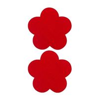 Image de Nipple Sticker - Red Flower