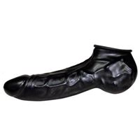 Resim Latex penis sleeve zwart