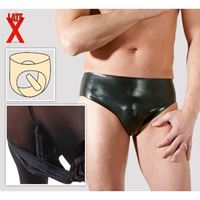 Obrazek Herren-Latex-Slip mit Analplug