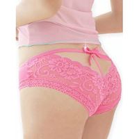 Bild von Pink Spitzen- Slip mit Schleifchen