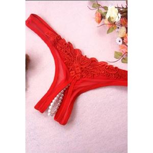 Bild von Rote string mit Perln