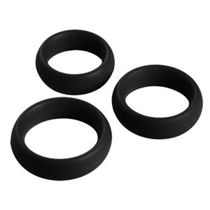 Εικόνα της 3 Piece Silicone Cock Ring Set