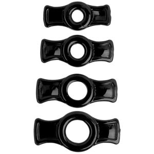 Εικόνα της TitanMen Cock Ring Set - Black