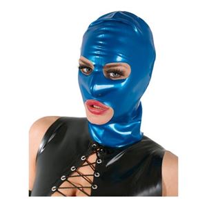 Afbeelding van Latex-Kopfmaske in Blau