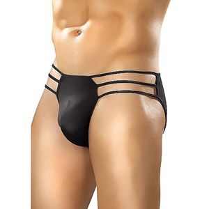 Imagen de Slip mit durchbrochenen Seiten in Schwarz