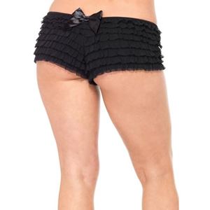 Bild von Panty mit Fransen in Schwarz