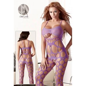 Afbeelding van Catsuit mit Aussparungen in Violett