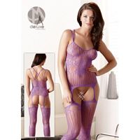Afbeelding van Einteiliges Straps-Set in Violett