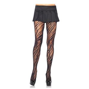 Image de Netzstrumpfhose mit Zebramuster 