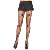 Bild von Plus Size Strumpfhose mit Totenkopf-Muster