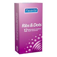 Изображение Pasante Ribs & Dots Kondome 12 Stück