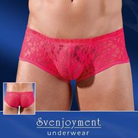 Resim Boxershort aus Spitze in Neonpink