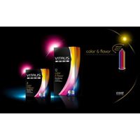 Afbeelding van VITALIS - Color & Flavor Kondome 3 Stück