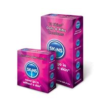 Obrazek Skins - Kondome mit Riffeln und Noppen 12 Stück