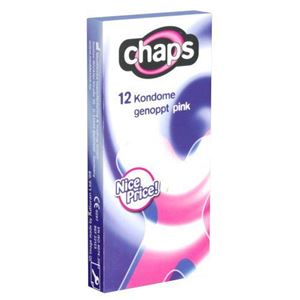 Obrazek Chaps Kondome mit Noppen in Pink - 12 Stück