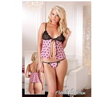 Resim Babydoll in Pink mit Schleifchen