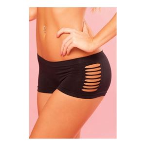 Bild von Short in Schwarz mit ausgeschnittenen Seiten