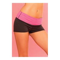 Resim Yoga-Short in Schwarz mit Pink