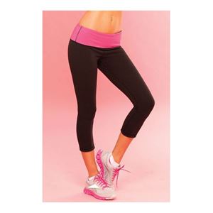 Image de Yoga-Hose in Schwarz mit Pink