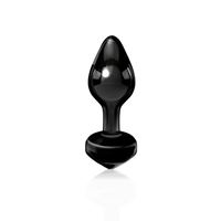 Obrazek Buttplug aus Glas Icicles No 44 in Schwarz