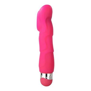 Resim G-Punkt Vibrator aus Silikon in Pink