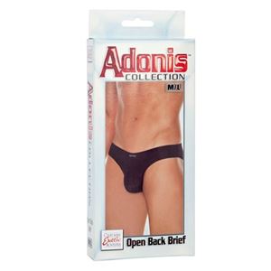 Imagen de Slip in Schwarz mit offener Rückseite