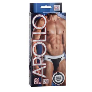 Resim Jockstrap in Schwarz mit offener Rückseite