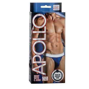 Изображение Sexy Herrenslip in Blau mit Penisring