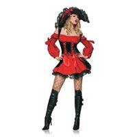 Изображение Aufreizendes Kostüm Pirat in Rot