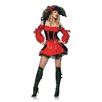 Imagen de Aufreizendes Kostüm Pirat in Rot