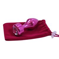 Εικόνα της Glatter Buttplug aus Aluminium in Pink