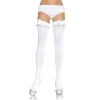 Bild von Opaque Thigh Highs Weiss